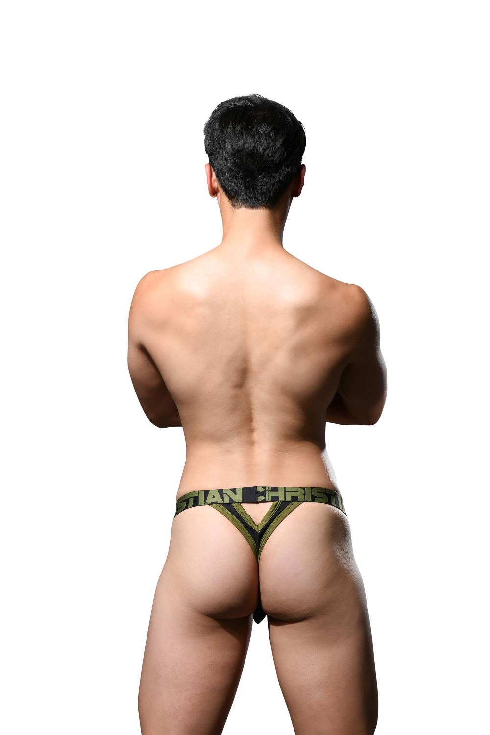 Andrew Christian ALMOST NAKED® Moisture Control V-Thong Black