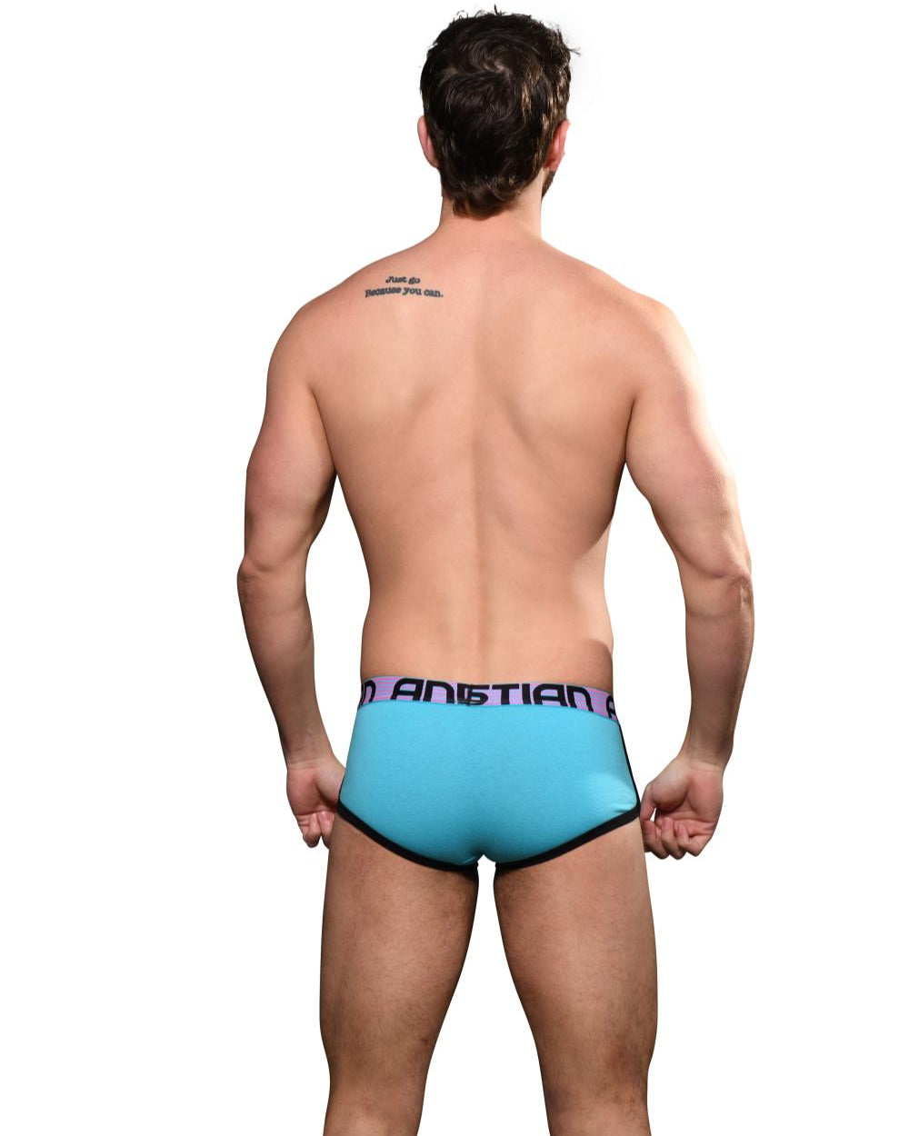 Andrew Christian ALMOST NAKED® Retro Pocket Boxer Aqua