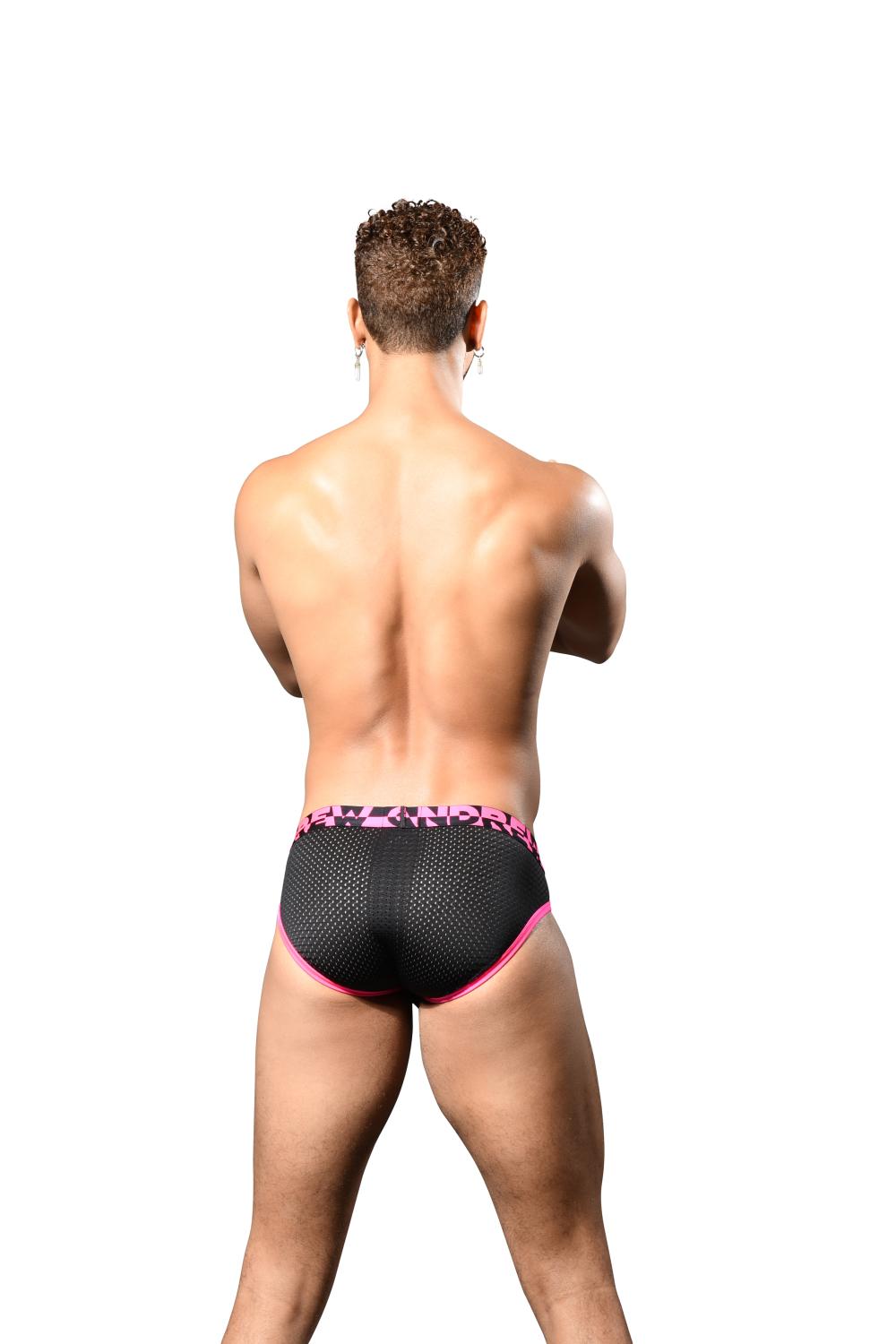 Andrew Christian ALMOST NAKED® SPORTS MESH BRIEF Black