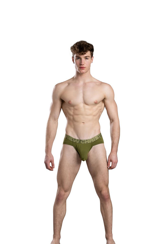 Andrew Christian Bubble Butt Brief w/ ALMOST NAKED® Olive