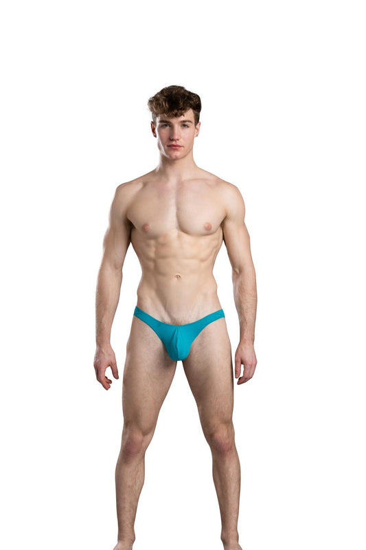 Andrew Christian Deep V-Cut Brief w/ ALMOST NAKED® Teal