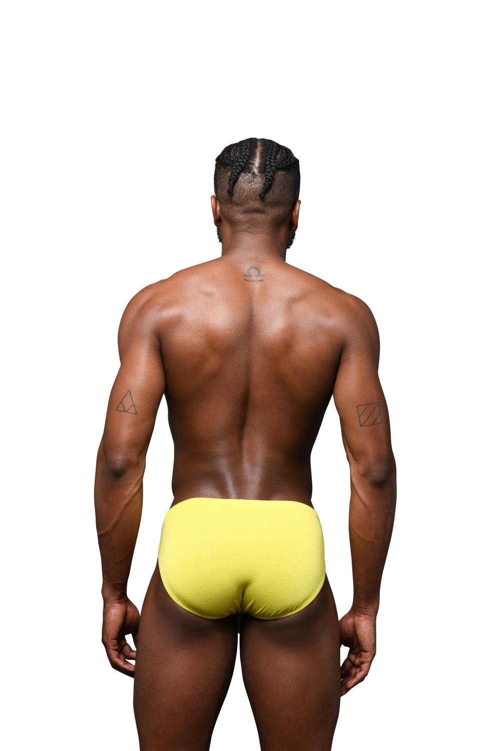 Andrew Christian Happy No-Show Brief Citrus Yellow