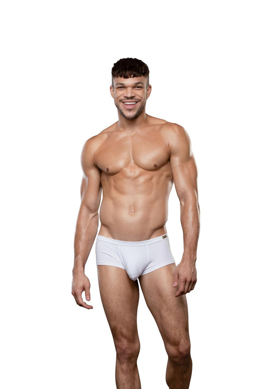 Andrew Christian "SEX" Bamboo Boxer w/ ALMOST NAKED® White