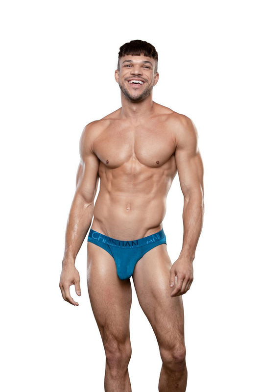 Andrew Christian Sensual Rib Brief w/ ALMOST NAKED® Teal