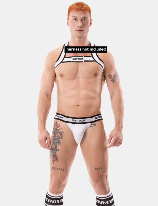Barcode Berlin Jockstrap BOTTOM White-Black