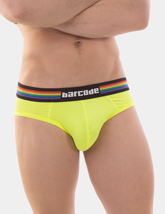 Barcode Berlin Pride Brief Neongreen