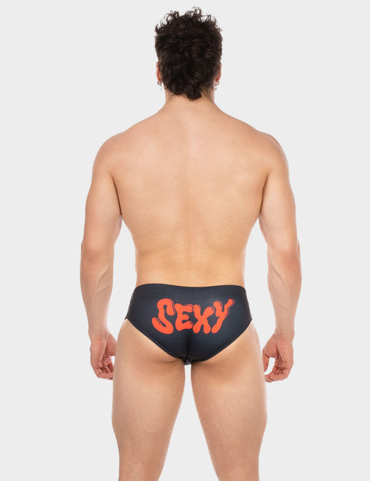 Barcode Berlin Swim Brief Sexy Black-Red