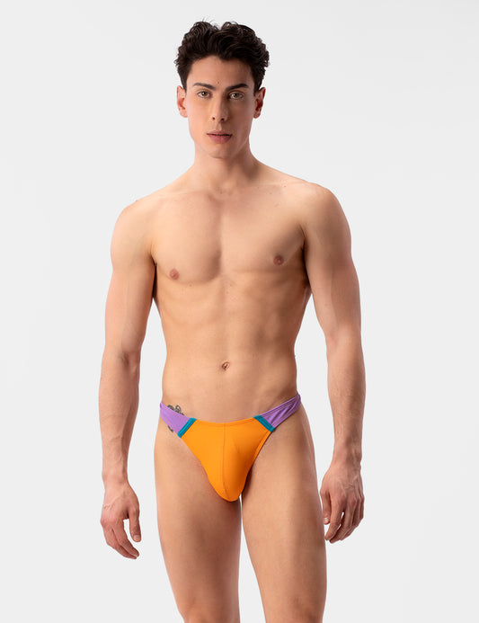 Barcode Berlin Uril Swim Thong Orange-Lila-Blue