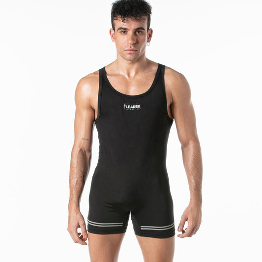 LEADER ID Sports Singlet Black