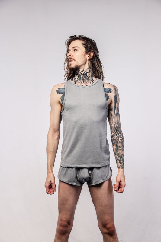 SUKREW 1x Shorts + 1x Vest Multipack Studio Grey