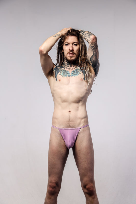 SUKREW G-String Multipack 1x Pale Magenta + 1x Studio Grey + 1x Blonde Yellow