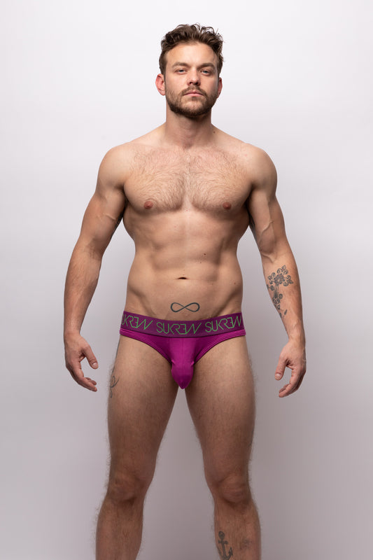 SUKREW V-Brief Multipack 1x Deep Purple + 1x Verdant Green