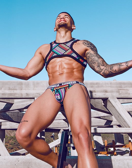SUPAWEAR POW Jockstrap Rainbow