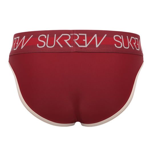 SUKREW Classic Brief Burgundy/Cream