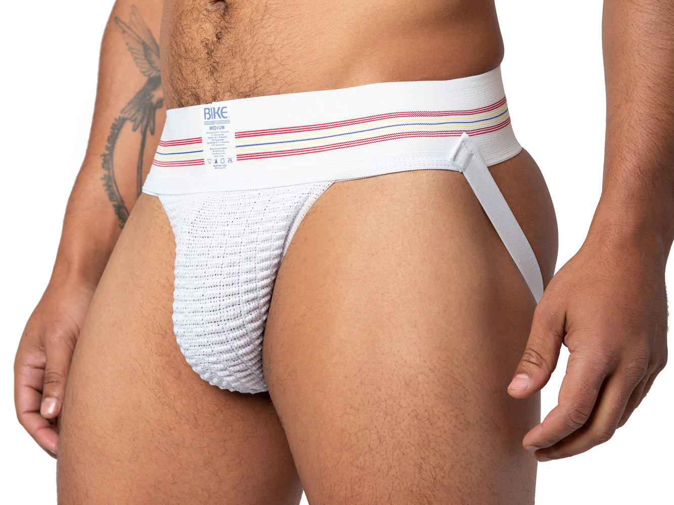 BIKE Original 3 Zoll Jockstrap Weiß
