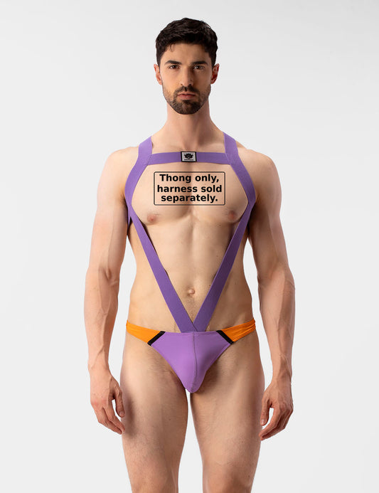 Barcode Berlin Uril Swim Thong Lila-Orange-Black