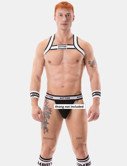 Barcode Berlin Harness BOTTOM White-Black