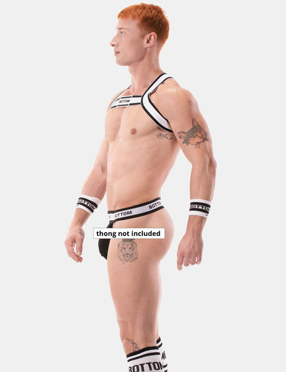 Barcode Berlin Harness BOTTOM White-Black