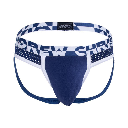 Andrew Christian ALMOST NAKED® Sports Mesh Jock Navy