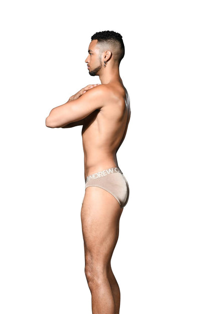 Andrew Christian Zmysłowe majtki żebrowane z ALMOST NAKED® Brąz