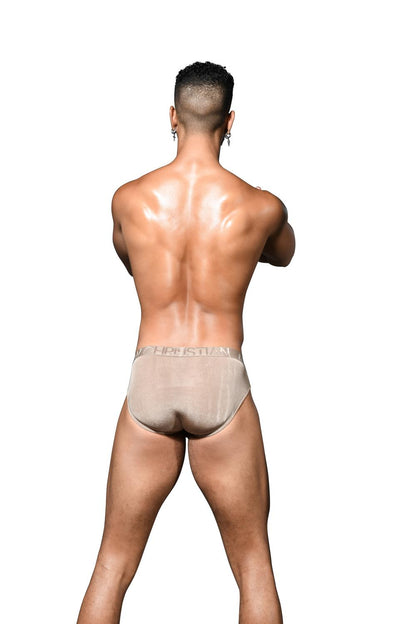 Andrew Christian Zmysłowe majtki żebrowane z ALMOST NAKED® Brąz