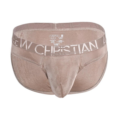 Andrew Christian Zmysłowe majtki żebrowane z ALMOST NAKED® Brąz