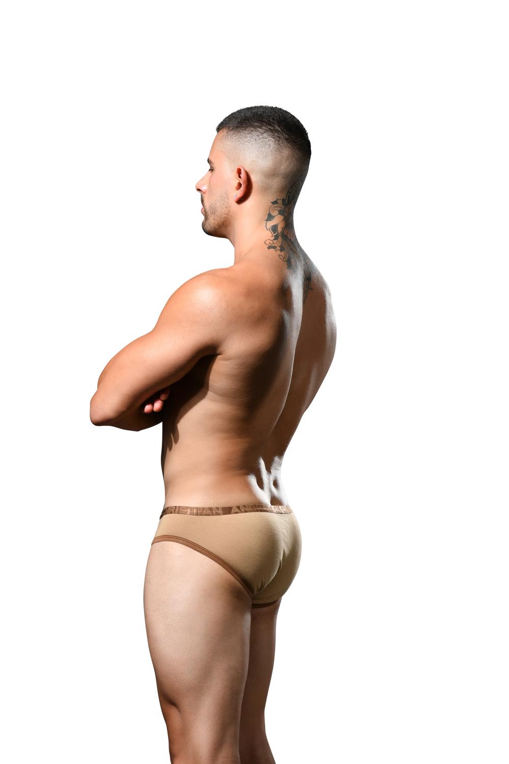 Andrew Christian Fly Tagless Brief w/ ALMOST NAKED® Tan