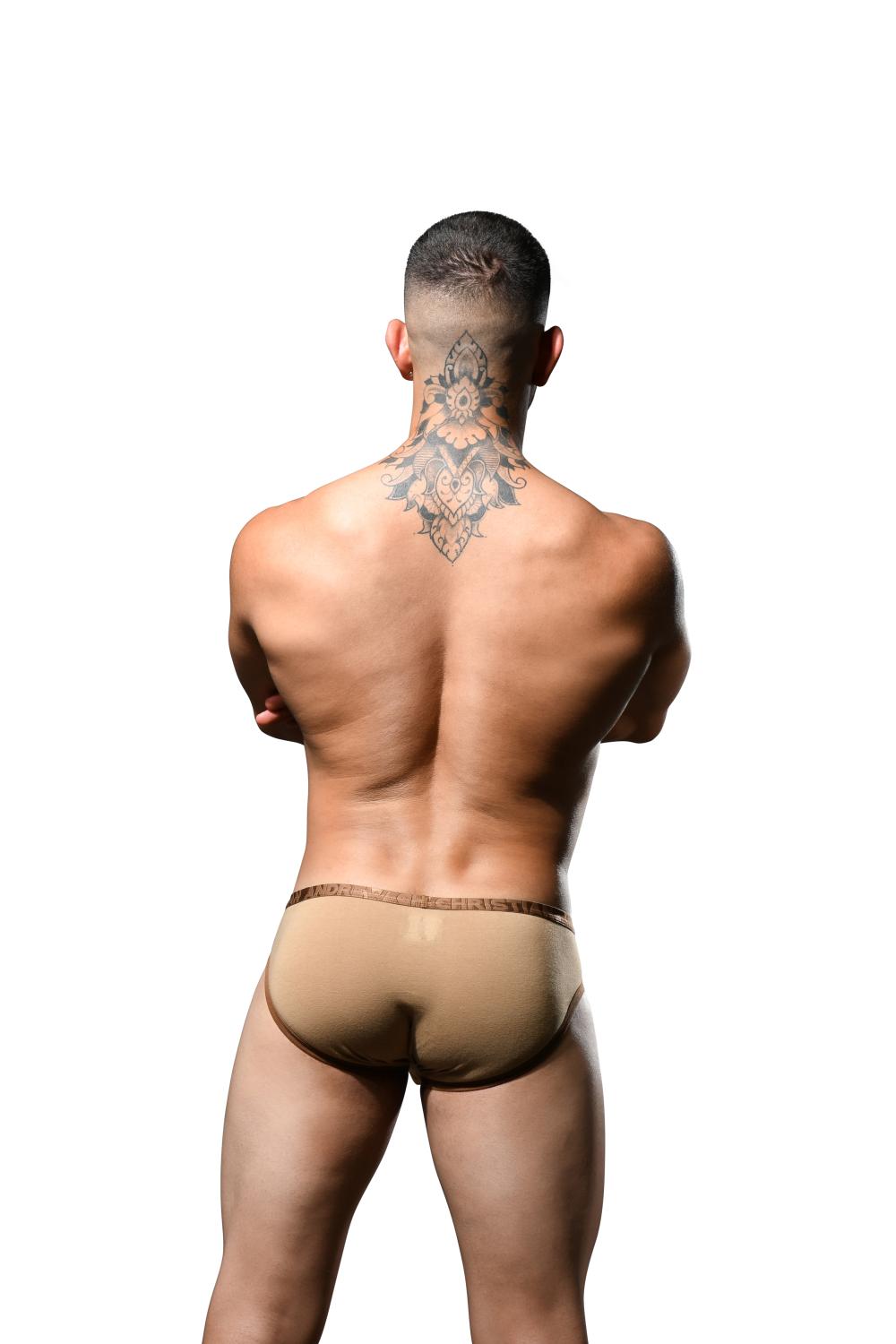 Andrew Christian Fly Tagless Brief w/ ALMOST NAKED® Tan