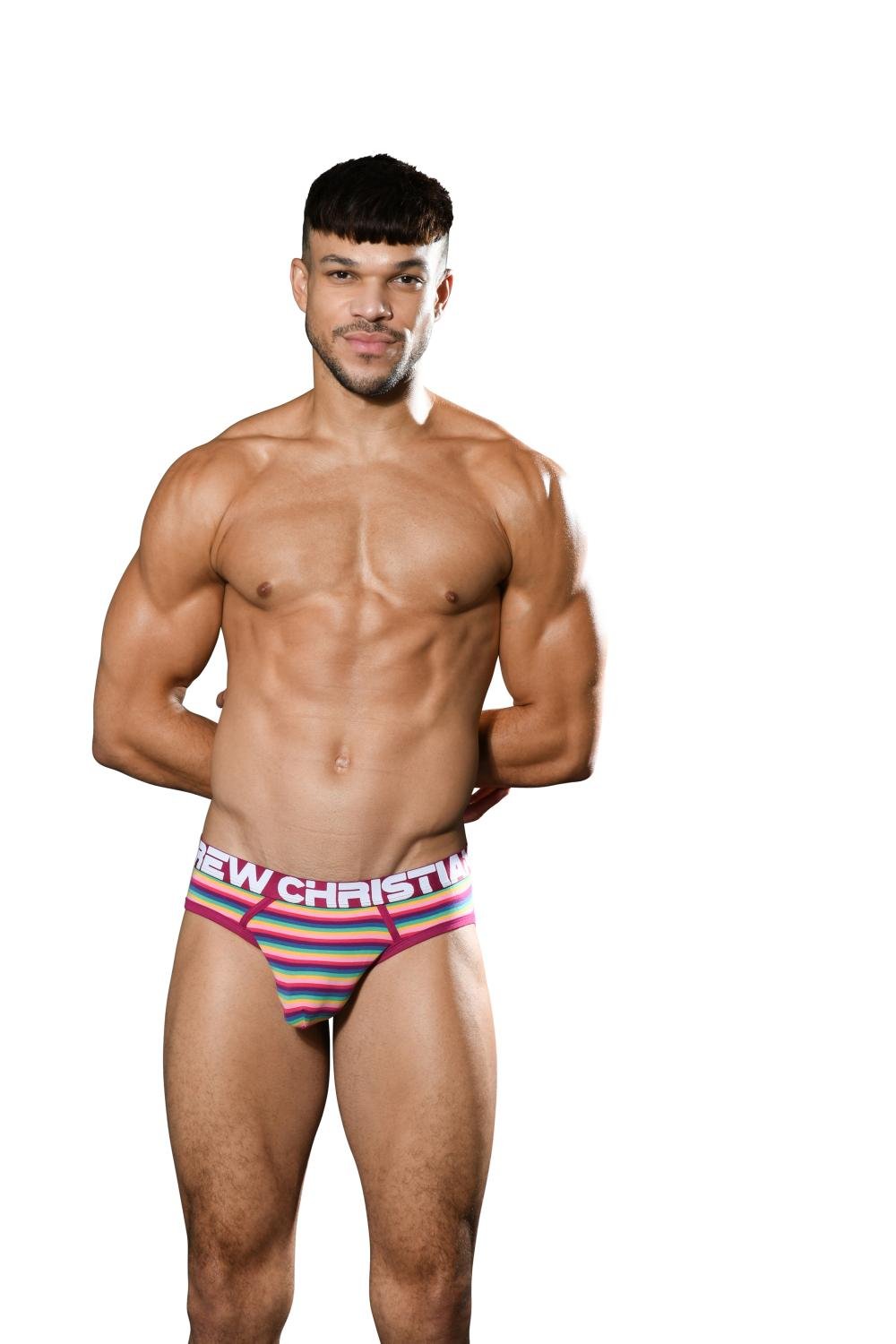 Andrew Christian Colony Stripe Brief w/ ALMOST NAKED®