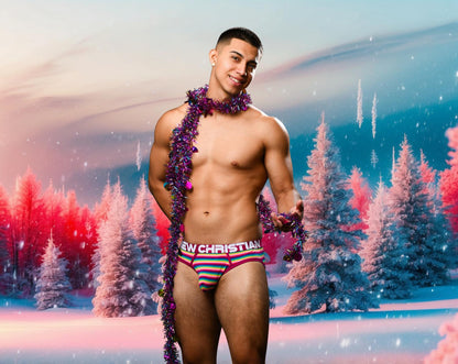 Andrew Christian Colony Stripe Brief mit ALMOST NAKED®