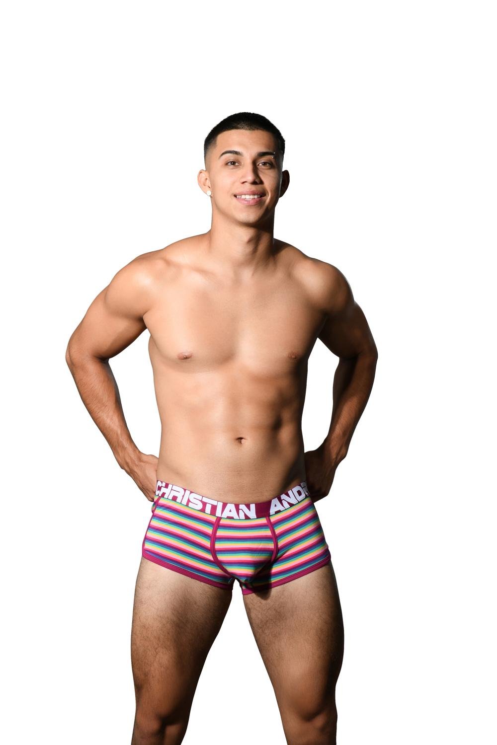 Andrew Christian Colony Stripe Boxer w/ ALMOST NAKED®