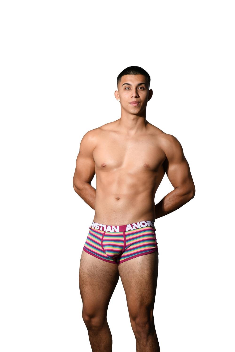 Andrew Christian Colony Stripe Boxer w/ ALMOST NAKED®