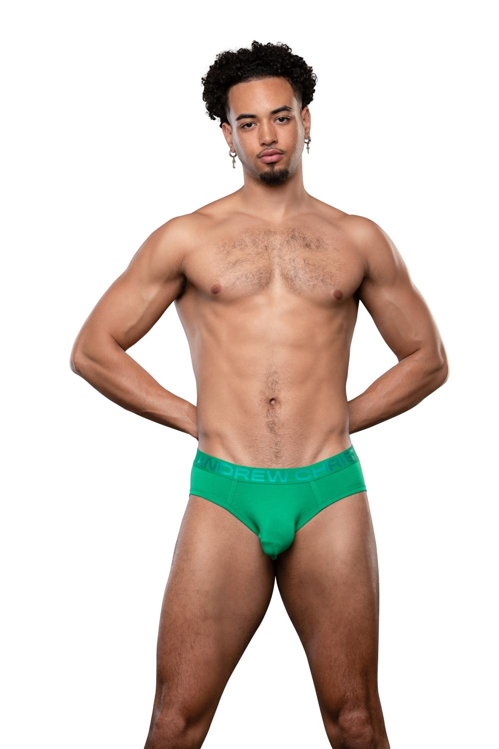 Andrew Christian TROPHY BOY® Brief de bambú verde Kelly