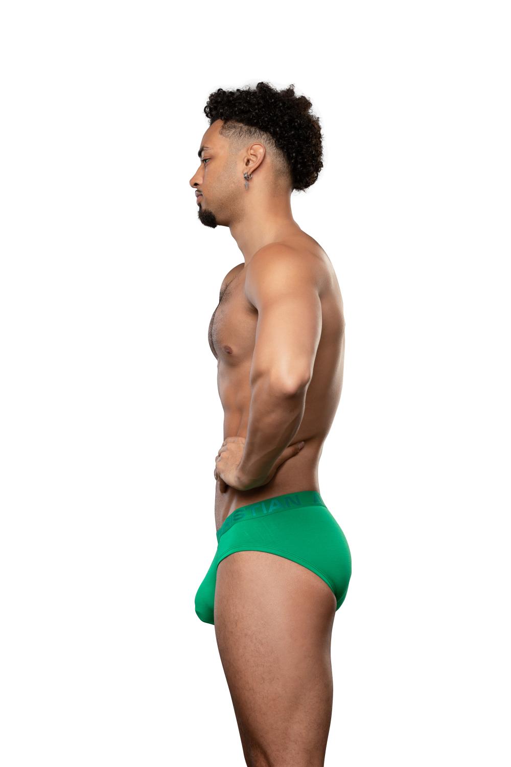 Andrew Christian TROPHY BOY® Brief de bambú verde Kelly