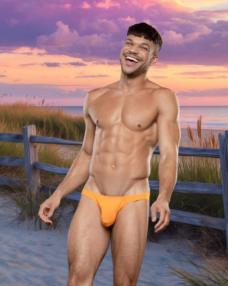 Andrew Christian ALMOST NAKED® No-Show Ultra Low Rise Brief Tangerine
