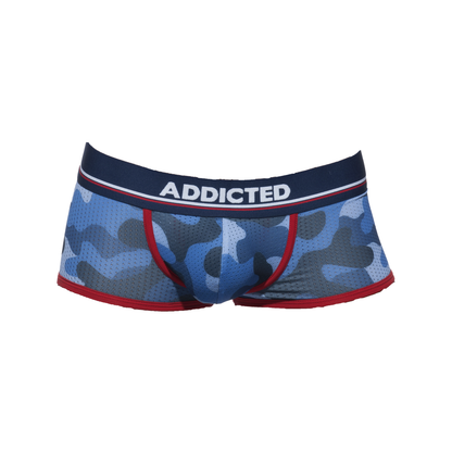 ADDICTED Camo Mesh Push Up Boxer Navy