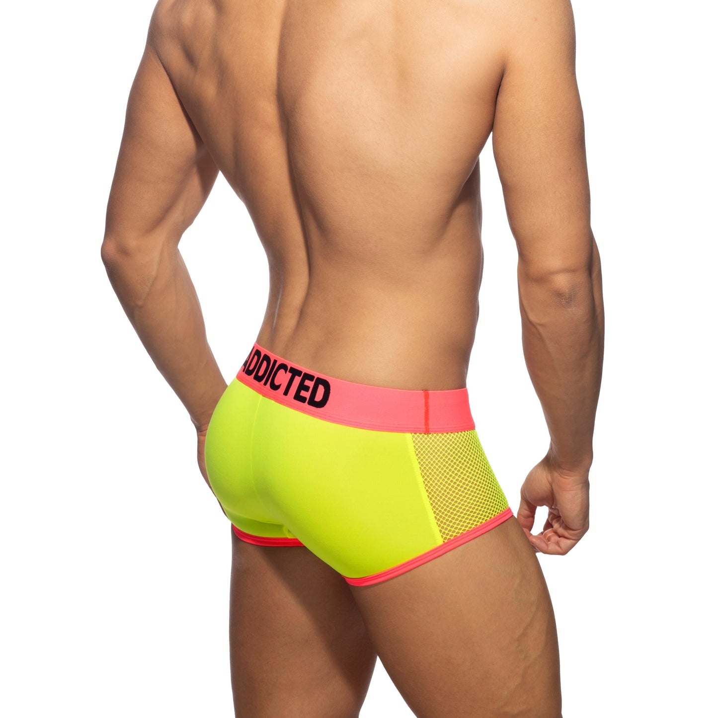 ADDICTED Shorty Néon Mesh Jaune Fluo