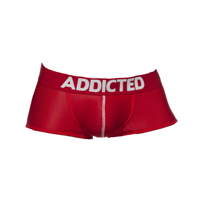 ADDICTED Spodenki push-up z siateczką w kolorze czerwonym