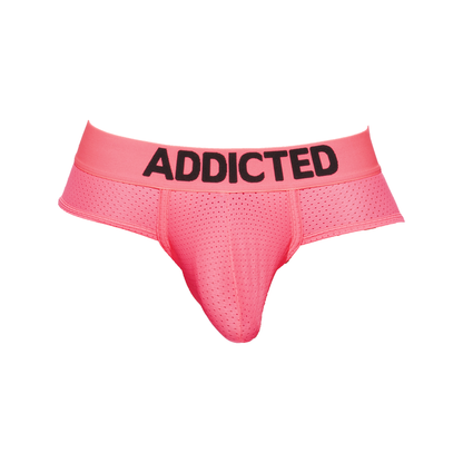 ADDICTED Ring Up Neon Mesh Letter Pink