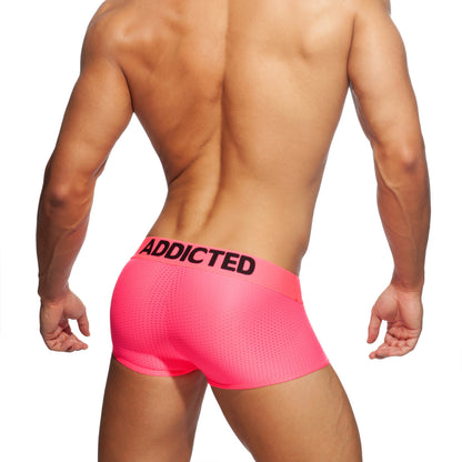 ADDICTED Ring Up Neon Mesh Trunk Pink
