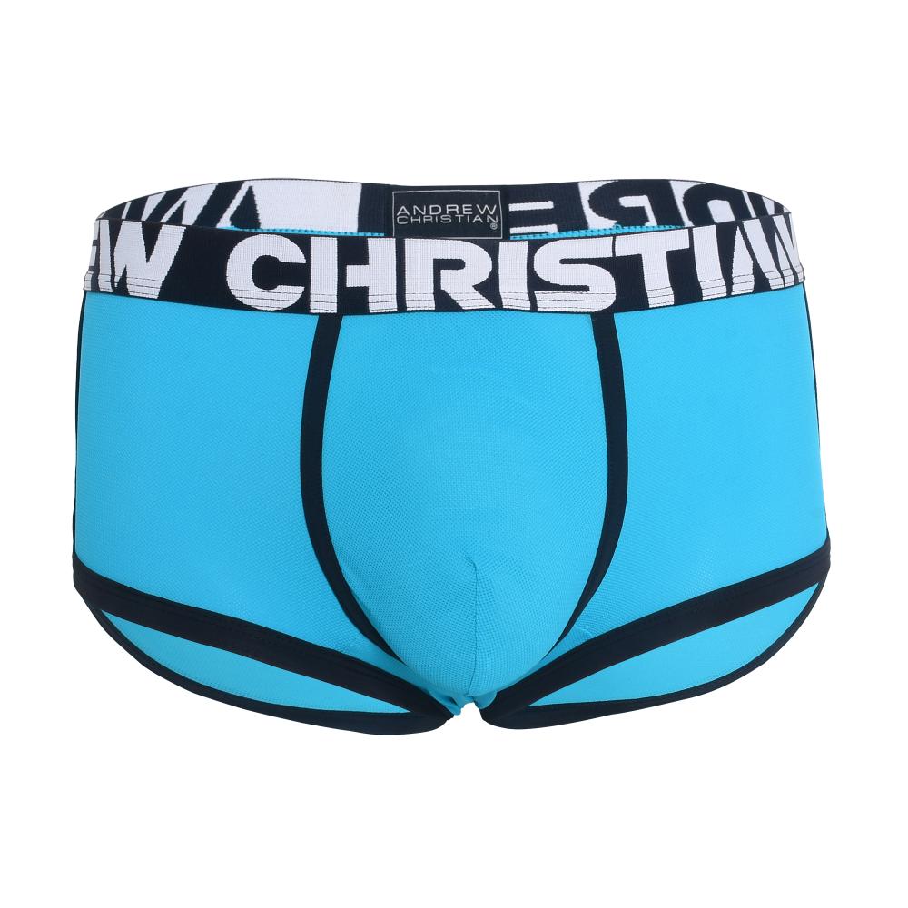Andrew Christian ALMOST NAKED® BOXER DE CONTROL DE HUMEDAD Verde azulado