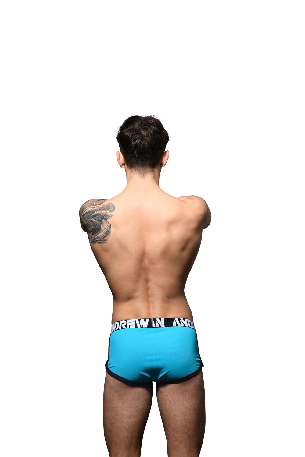 Andrew Christian ALMOST NAKED® BOXER DE CONTROL DE HUMEDAD Verde azulado