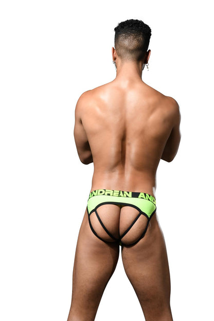 Andrew Christian ALMOST NAKED® Moisture Control Fun Jock Neon Yellow