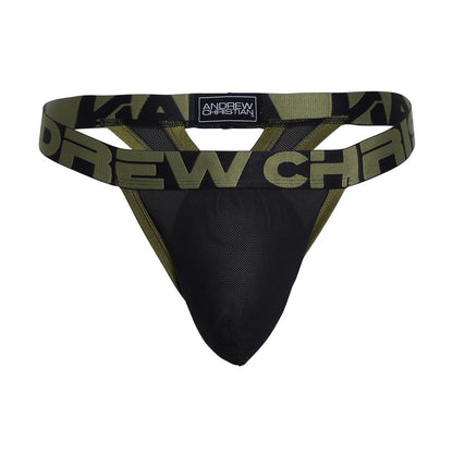 Andrew Christian ALMOST NAKED® Fugtkontrol V-Thong Sort