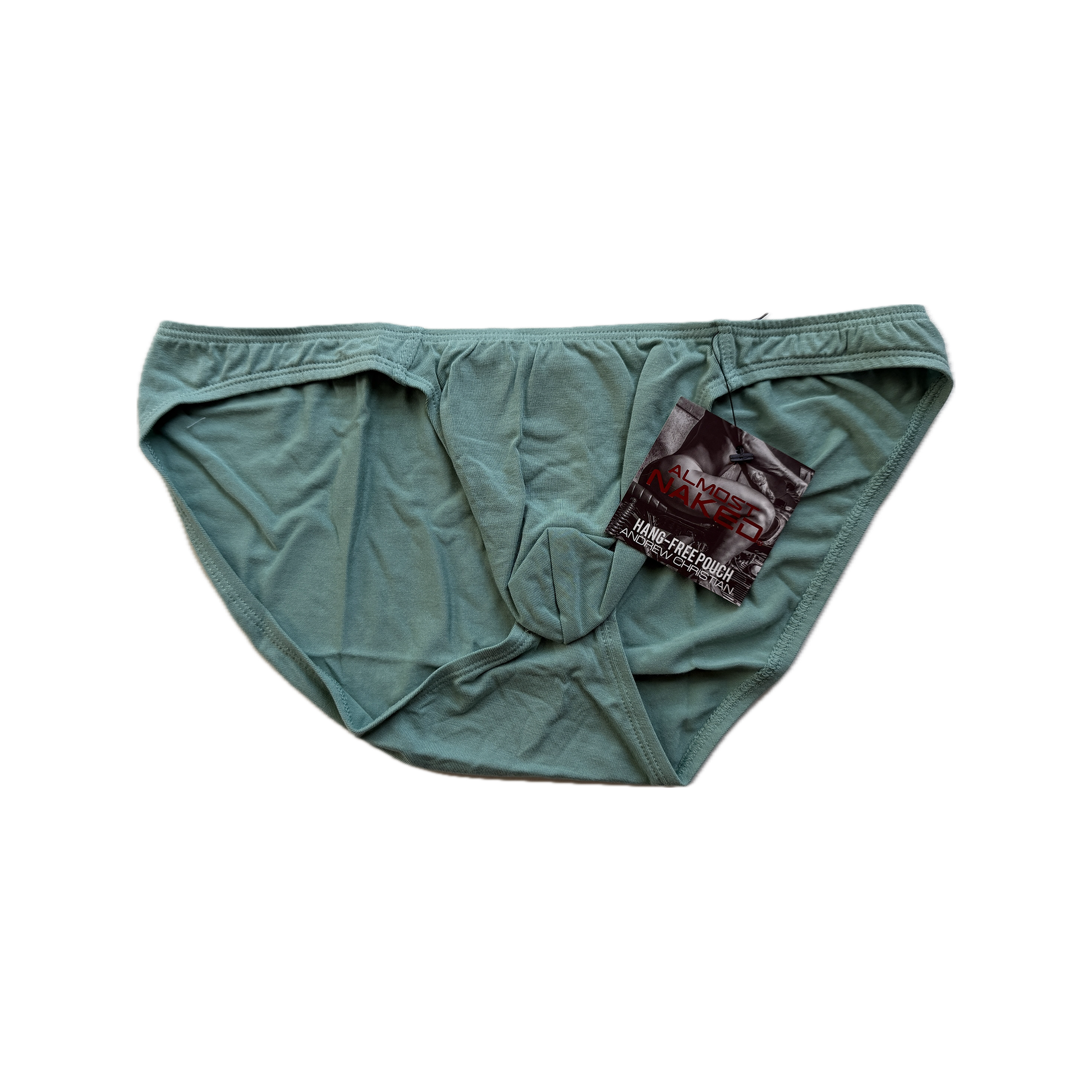 Andrew Christian ALMOST NAKED® No-Show Ultra Low Rise Brief Sage