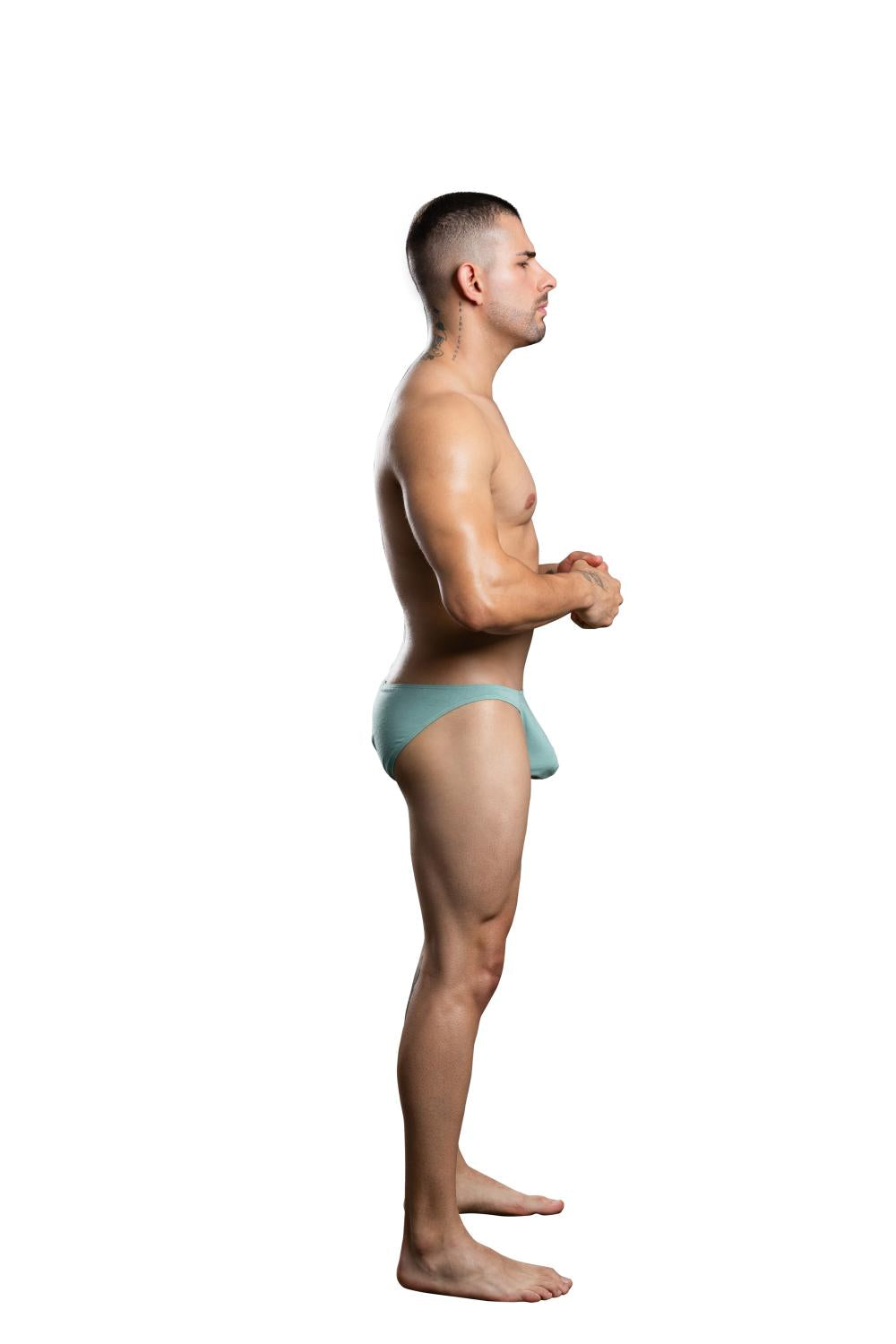 Andrew Christian ALMOST NAKED® No-Show Ultra Low Rise Brief Sage