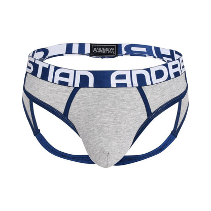 Andrew Christian ALMOST NAKED® RETRO FRAME JOCK Heather Gray