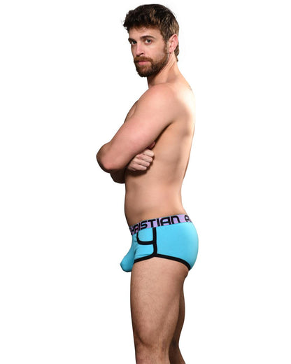 Andrew Christian ALMOST NAKED® Retro Pocket Boxer Aqua