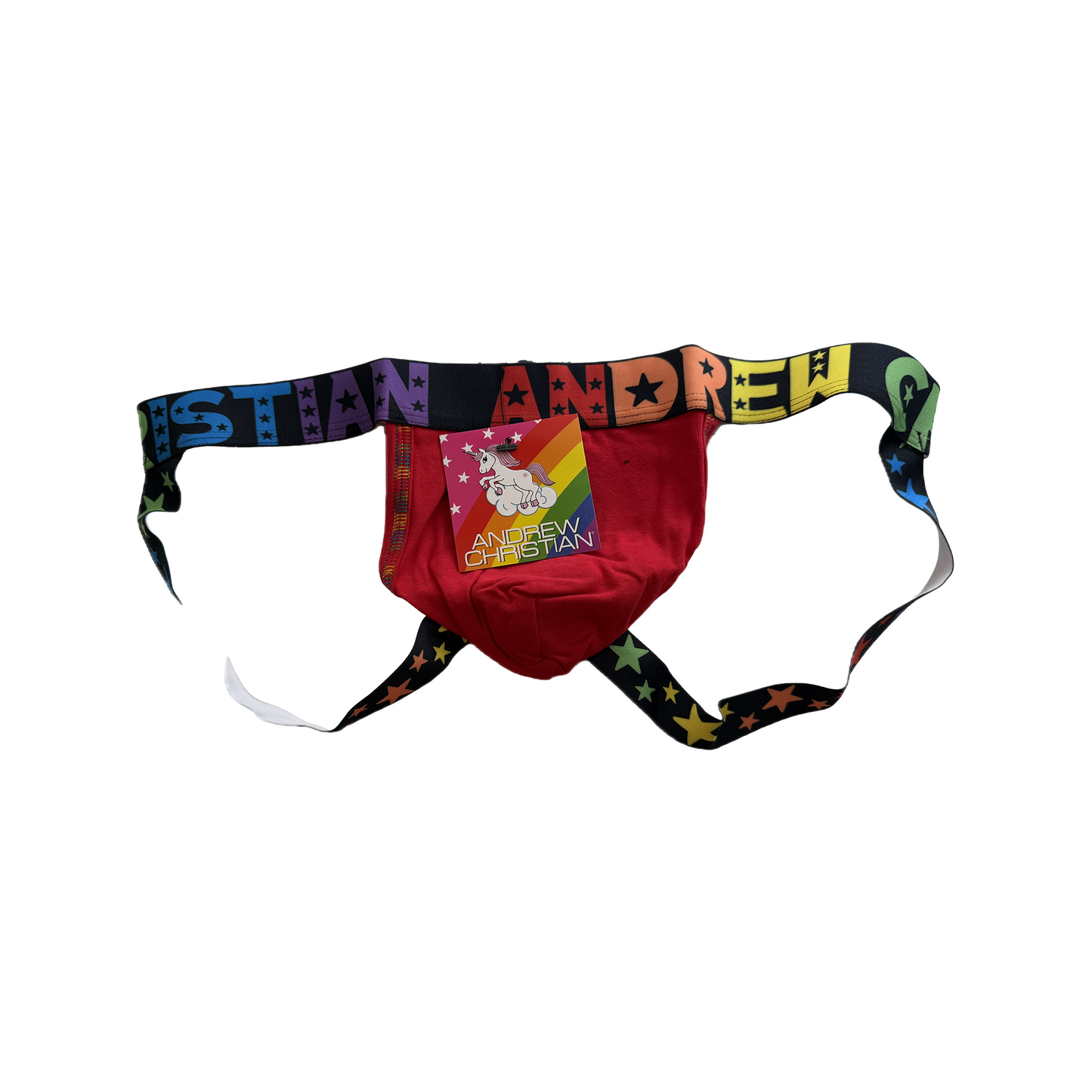 Andrew Christian Almost Naked Pride Cotton Jock Red