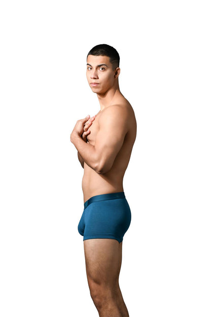 Andrew Christian Maßgeschneiderte Modal-Boxershorts in Blaugrün